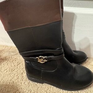 MICHAEL Michael Kors Black and Brown Kids Boots